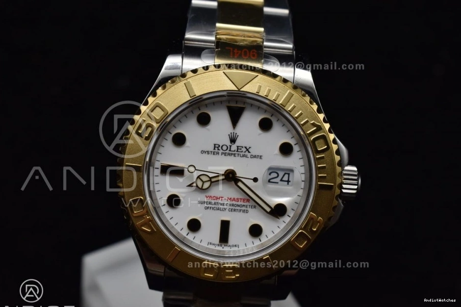 GMF Reliable on Best White Plated SS 1202 Dial YG 116623 YG Edition Yacht-Master Bracelet SA 0921